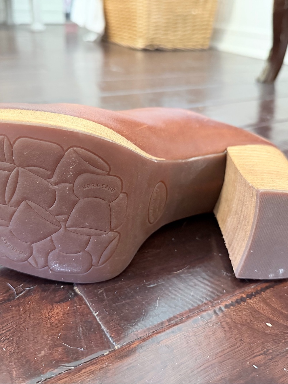 Kork Ease Brown Leather Platform Mules-8.5 - Picture 3 of 6